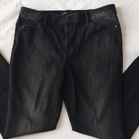 Simply Vera Vera Wang Denim - Simply Vera Wang Women"s Size 14 Black Skinny Denium Jeans Size 14